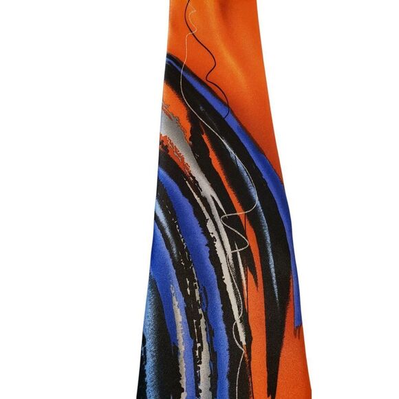 J Garcia 'Not Necessarily A Tree' Neck Tie Mens Collectors Edition Orange Black - Picture 2 of 13